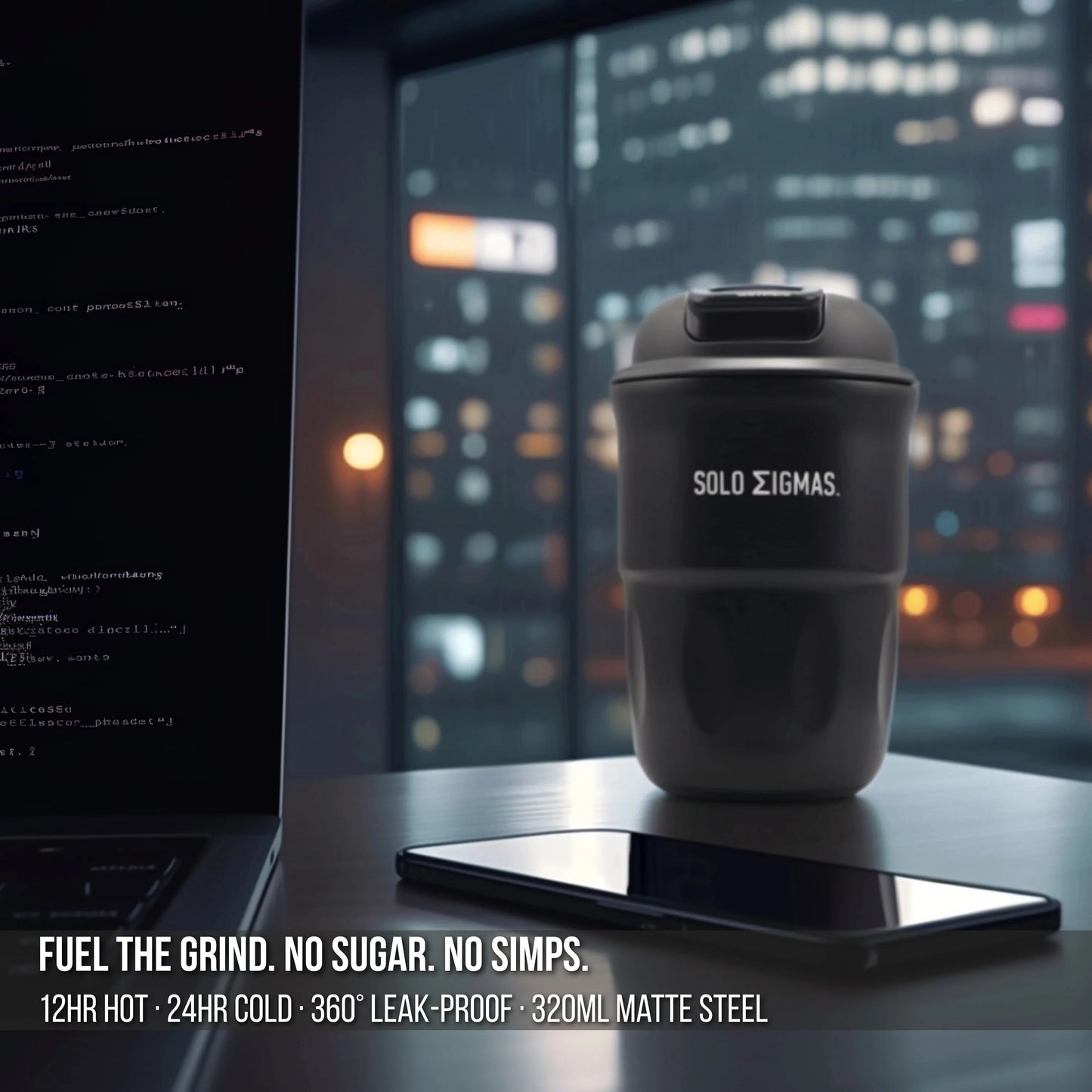 SIGMA CORE – 11oz / 320ml Anti-Simp Matte Tumbler